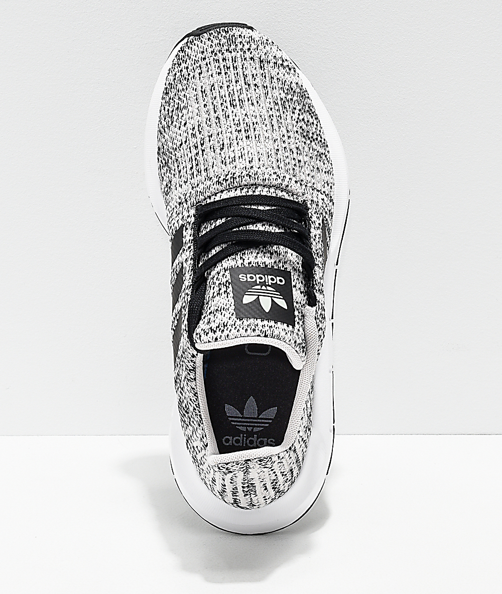 black and silver adidas swift run
