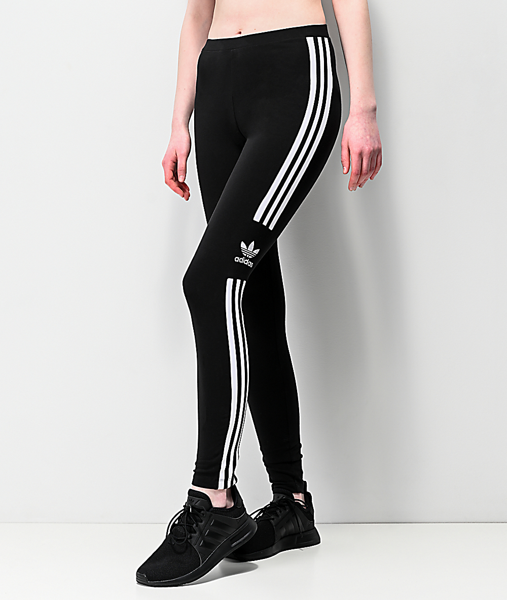 adidas 3 stripe cotton leggings