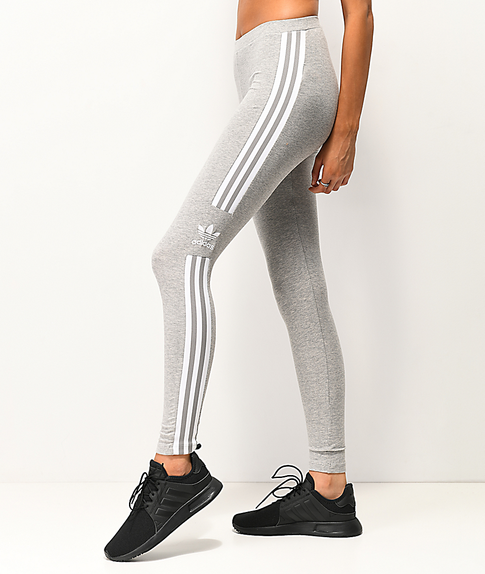 pink and grey adidas leggings