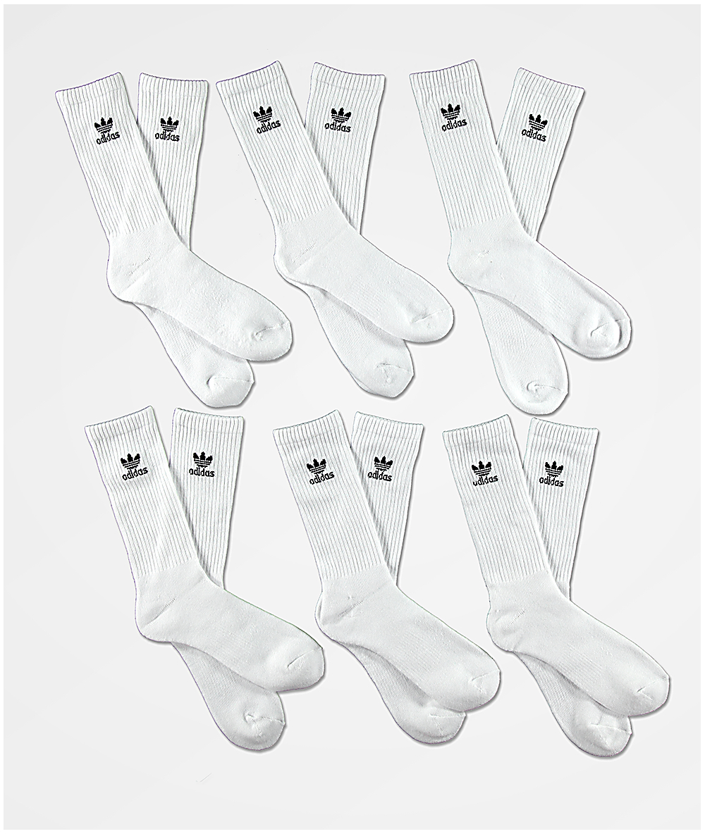 trefoil crew socks 6 pairs