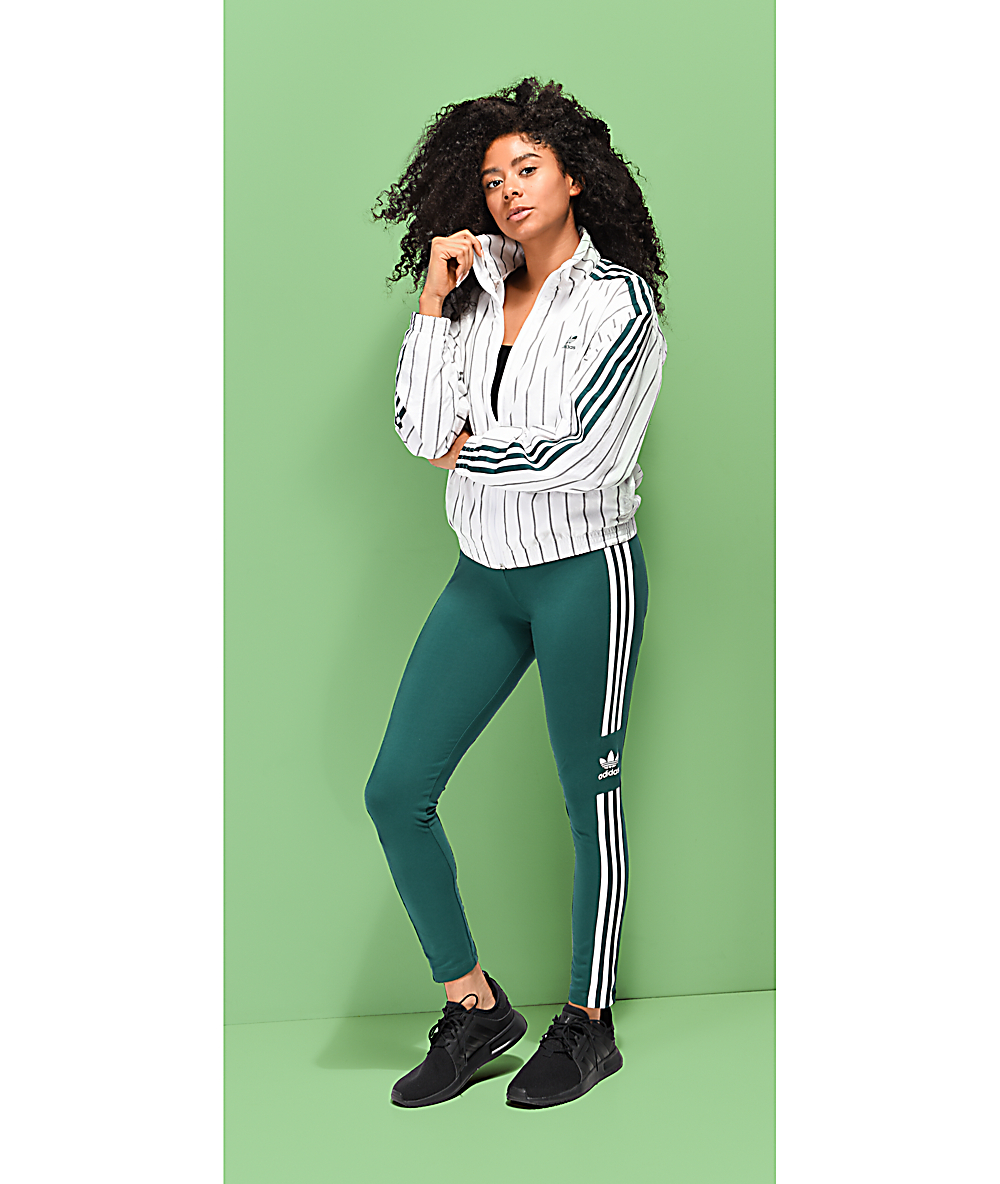 adidas green leggings