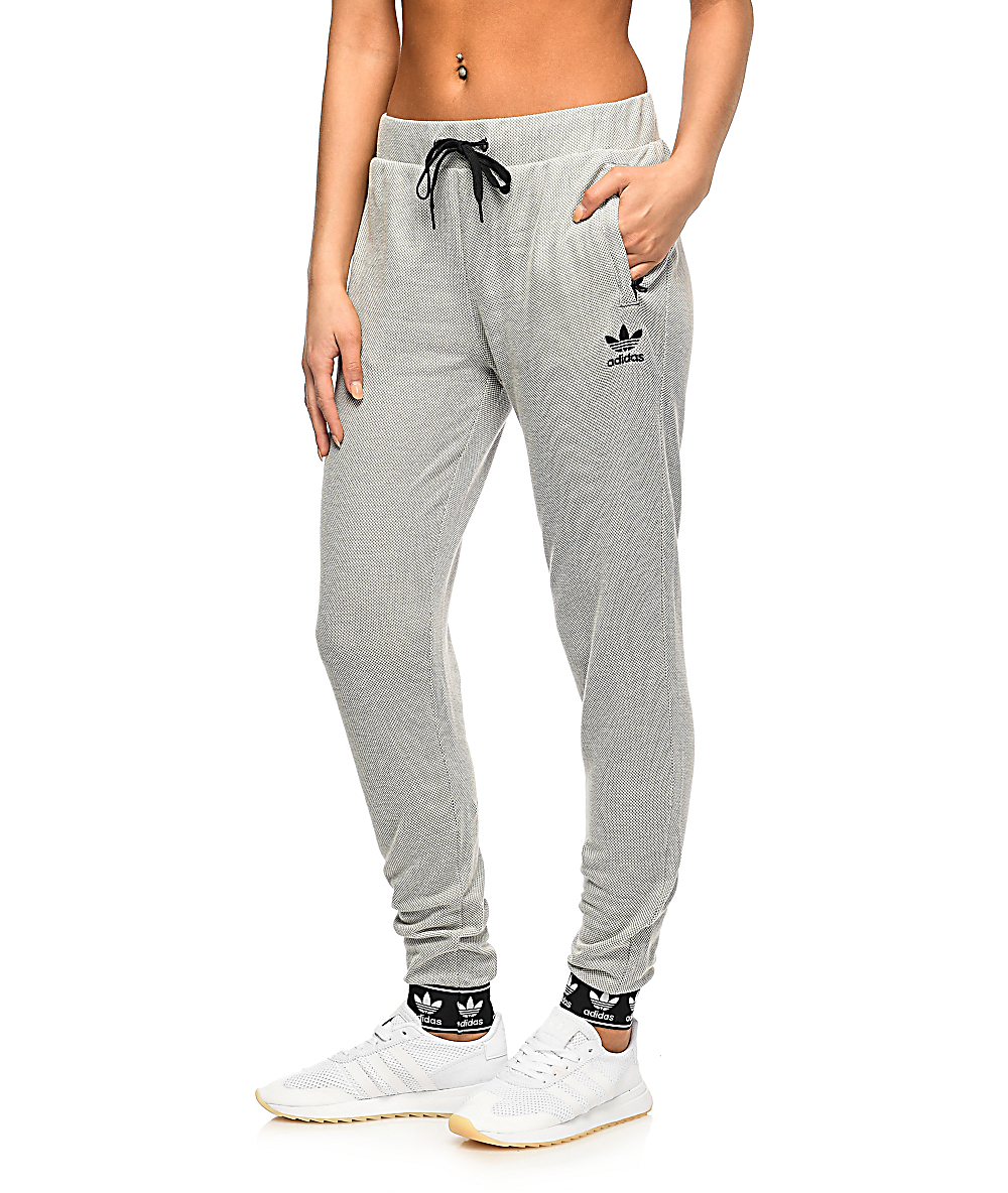 cuffed adidas sweatpants