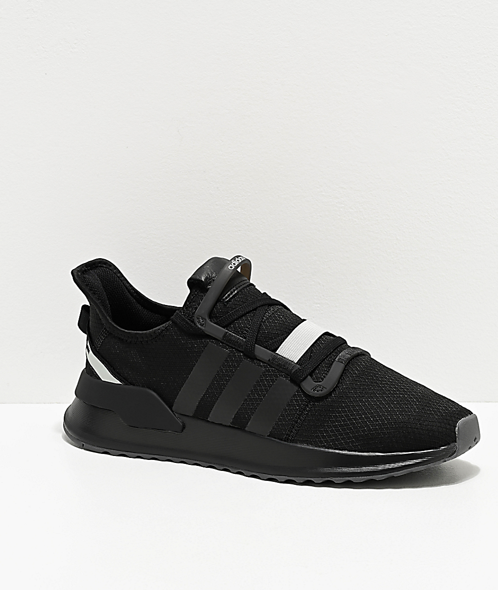 adidas U Path Run Black \u0026 Silver Shoes 