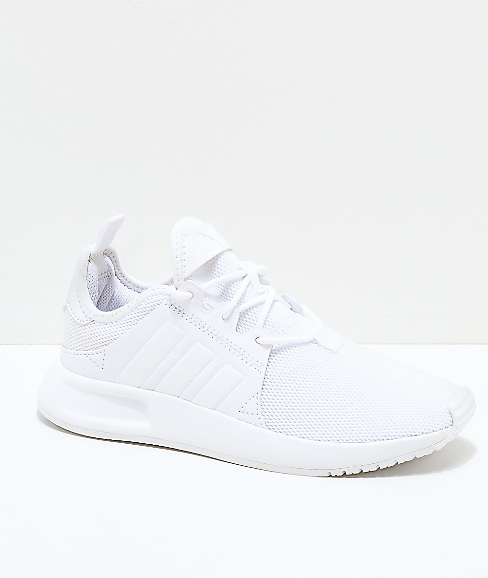 all white addidas shoes