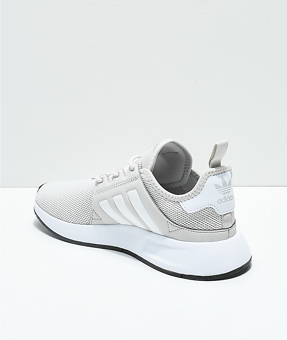 adidas xplorer light grey & white shoes