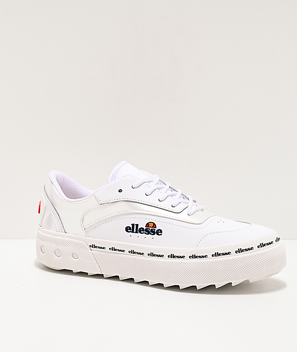 white ellesse shoes
