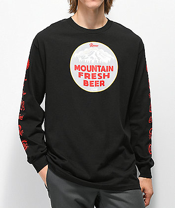 Casual Industrees x Rainier Mountain Fresh Black Long Sleeve T-Shirt