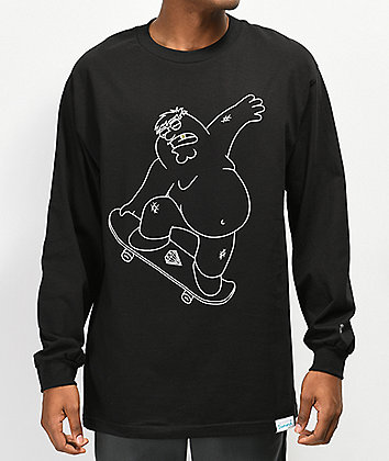 Diamond Supply Co. x Family Guy Peter Griffin Black Long Sleeve T-Shirt