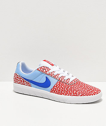 Nike SB Team Classic Dorm Room Psych Red, Blue & White Skate Shoes