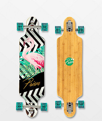 Prism Revel Flamingo 36" Drop Through Longboard Complete