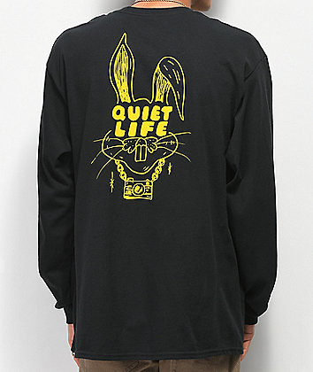 Quiet Life Kenney Rabbit camiseta negra de manga larga