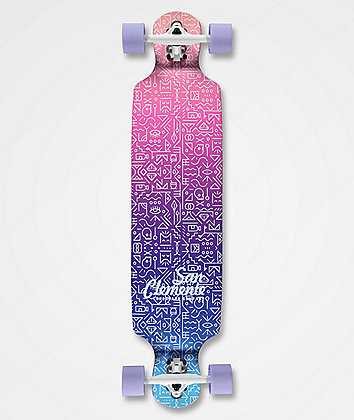 San Clamente Tribal 39" Double Drop longboard completo