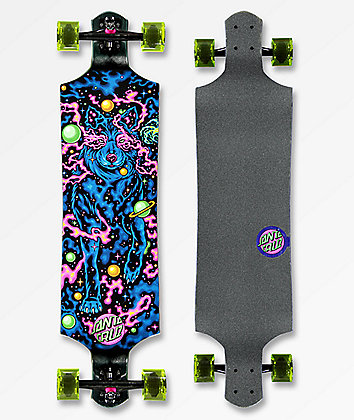 Santa Cruz Space Wolf 40" Drop Down Longboard Complete