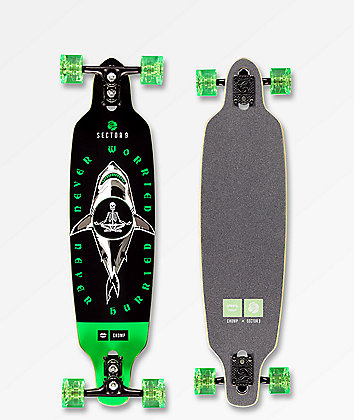 Sector 9 x Chomp Never Worried Fractal 36" Longboard Complete