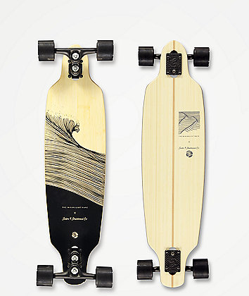 Sector 9 x The Minimalist Wave Shacked Shoots 33.5" Drop Through Longboard Complete