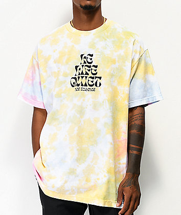 The Quiet Life Psych camiseta tie dye amarilla, rosa y azul