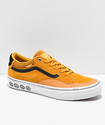 Vans x Independent TNT ADV Prototype Sunflower & White Skate Shoes