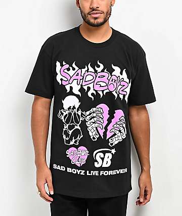 SAD BOYZ by Junior H Diez Mi Amor Black T-Shirt | Zumiez