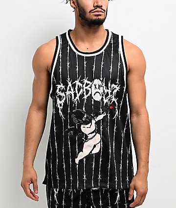 SAD BOYZ by Junior H X Lost Hills Future Black Tank Top | Zumiez