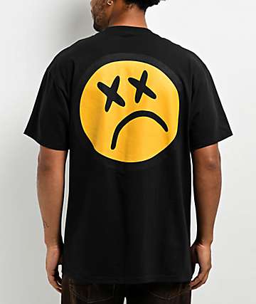 SADBOYZ by Junior H Rhinestone Logo Black T-Shirt | Zumiez