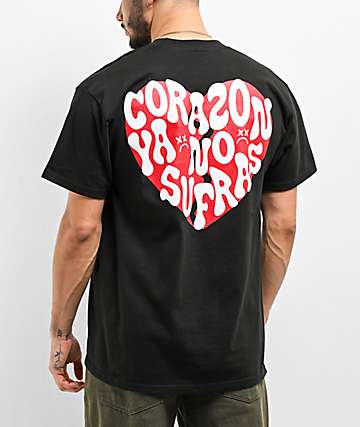 SADBOYZ by Junior H Rhinestone Logo Black T-Shirt | Zumiez