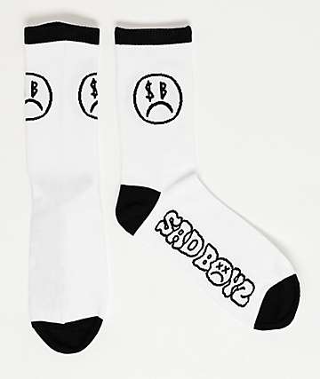 SAD BOYZ by Junior H Half Moon Black T-Shirt