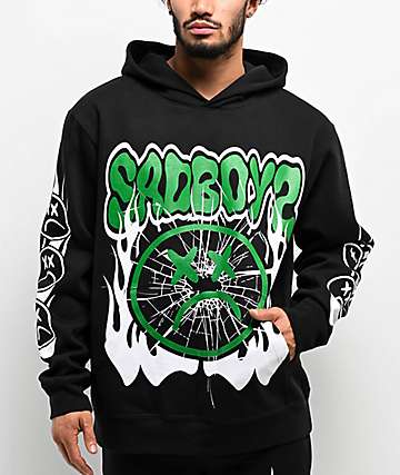 SAD BOYZ by Junior H Heart Black T-Shirt