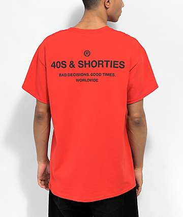 40s & Shorties General Logo Orange T-Shirt | Zumiez