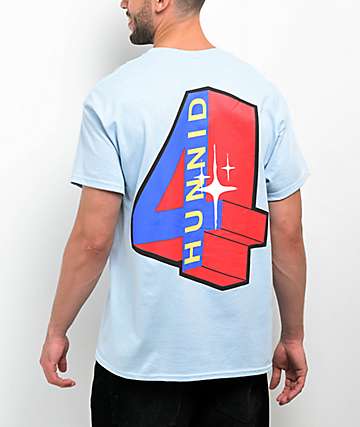 4Hunnid Curved Black & Green T-Shirt | Zumiez