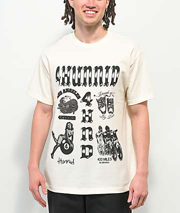 4Hunnid 4 Of A Kind Black Wash T-Shirt | Zumiez | T-Shirts