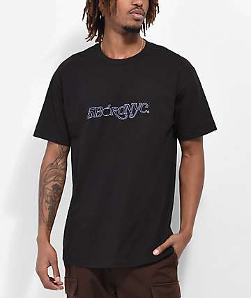 5Boro NY Logo Tee - Black - KCDC Skateshop