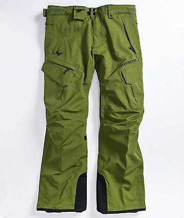 green snow bibs