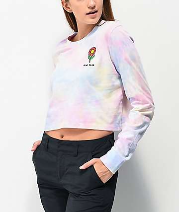 A-Lab Dita Dead To Me Flower camiseta tie dye corta de manga larga
