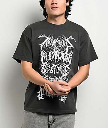 【BADBLOOD】Dark Classic Stripe T-Shirt - Charcoal/Black P117-HWBB424-3.png?v=