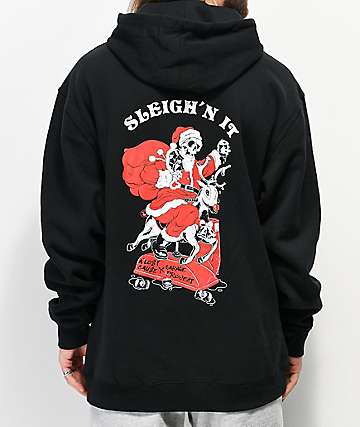 A Lost Cause x Garage Project Sleigh'n It sudadera con capucha negra