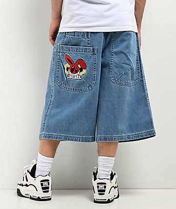 A.LAB Mega Shant Pixel Denim Shorts - 
