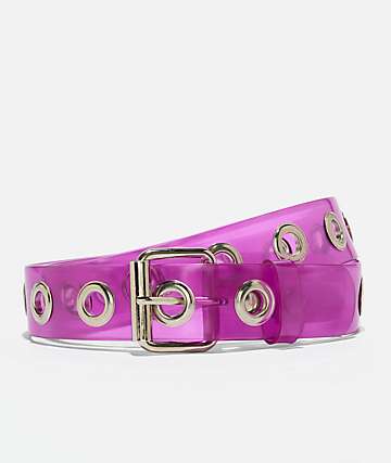 A.LAB Purple Frost Grommet Belt -