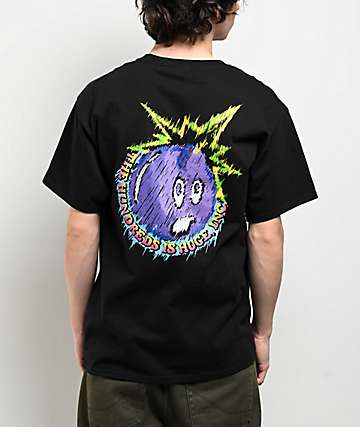 【Shalom】SHAGGY BOMB TEE Adam Bomb Flaming Adam Blue Long Sleeve T-Shirt | Zumiez