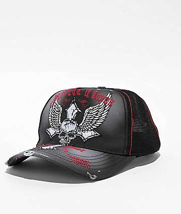 Affliction Lola Rhinestone Red High Leg Bikini Bottom