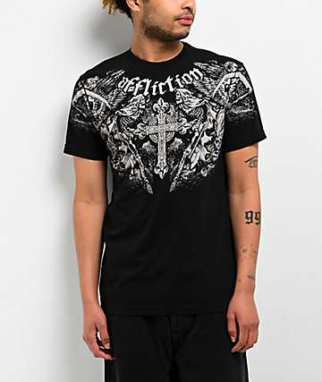 Affliction Jump Burgundy T-Shirt