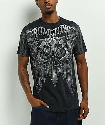 Affliction x Haunted Mound Hackle Down On Em Black T-Shirt
