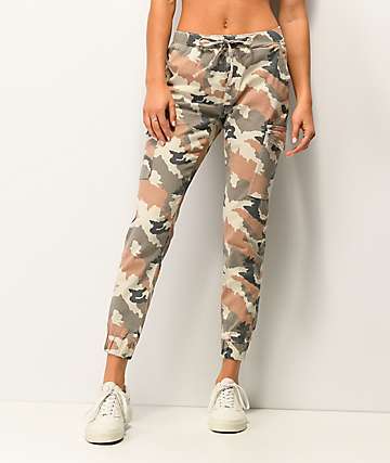 almost famous camo joggers