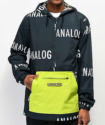 Analog Chainlink Black & Green 10K Anorak Snowboard Jacket