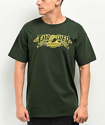 Thrasher Outlined Brown T Shirt Zumiez