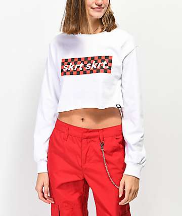 Artist Collective Skrt Skrt camiseta blanca de manga larga