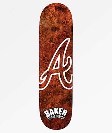 Baker Reynolds Atlanta Burl Wood 8.12" Skateboard Deck