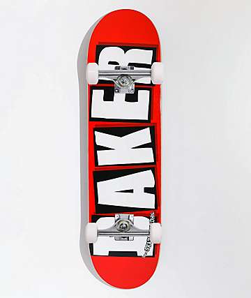 Baker Skateboard Complete Figgy Brand name 8.25" W/ Independent & Soft Wheels 