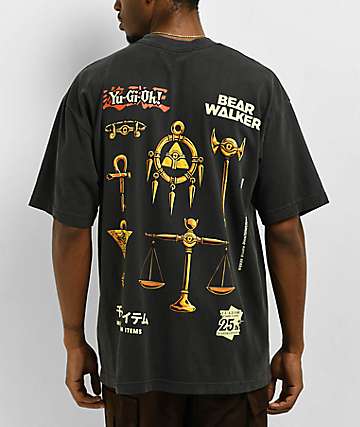 Bear Walker x Yu-Gi-Oh! Millennium Items Black T-Shirt - 