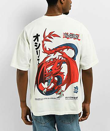Bear Walker x Yu-Gi-Oh! Slifer The Sky Dragon White T-Shirt - 