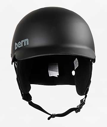 Bern Baker Matte Black Snowboard Helmet | Zumiez
